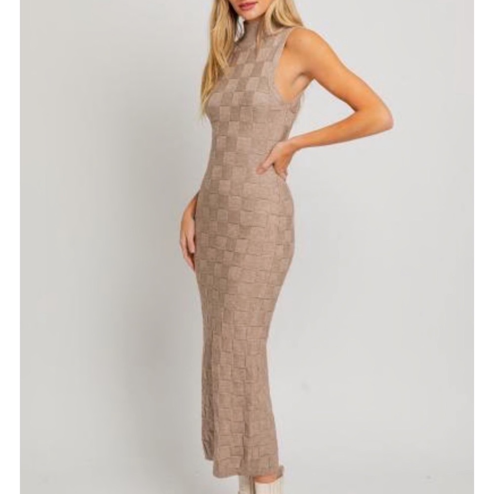 NWT Knit Checker Dress - M